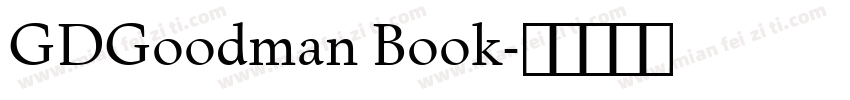 GDGoodman Book字体转换